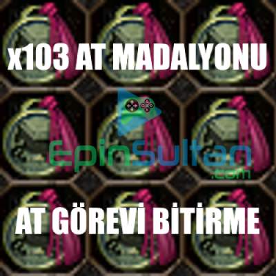 103 AT MADALYONU STOK VAR