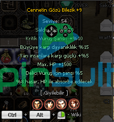 CENNETİN GÖZÜ BİLEZİK +9