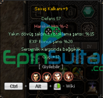 EDİT GİBİ İTEM Savaş Kalkanı