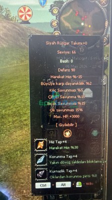 SİYAH RÜZGAR TAKIMI +0
